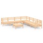 vidaXL Set Salotto da Giardino 8 pz in Legno Massello di Pino vidaXL Set Salotto da Giardino 8 pz in Legno Massello di Pino