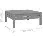 vidaXL Set Salotto da Giardino 10 pz in Legno Massello di Pino Grigio vidaXL Set Salotto da Giardino 10 pz in Legno Massello di Pino Grigio