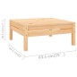 vidaXL Set Salotto da Giardino 10 pz in Legno Massello di Pino