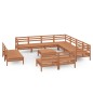 vidaXL Set Salotto da Giardino 12 pz in Legno Massello di Pino Miele vidaXL Set Salotto da Giardino 12 pz in Legno Massello di Pino Miele