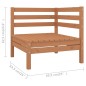 vidaXL Set Salotto da Giardino 12 pz in Legno Massello di Pino Miele vidaXL Set Salotto da Giardino 12 pz in Legno Massello di Pino Miele