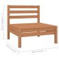 vidaXL Set Salotto da Giardino 12 pz in Legno Massello di Pino Miele vidaXL Set Salotto da Giardino 12 pz in Legno Massello di Pino Miele