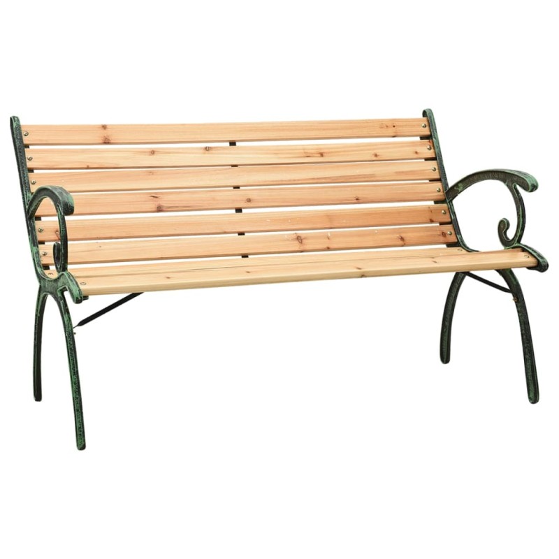 Panca da Giardino 116 cm in Ghisa e Legno Massello di Abete Panca da Giardino 116 cm in Ghisa e Legno Massello di Abete