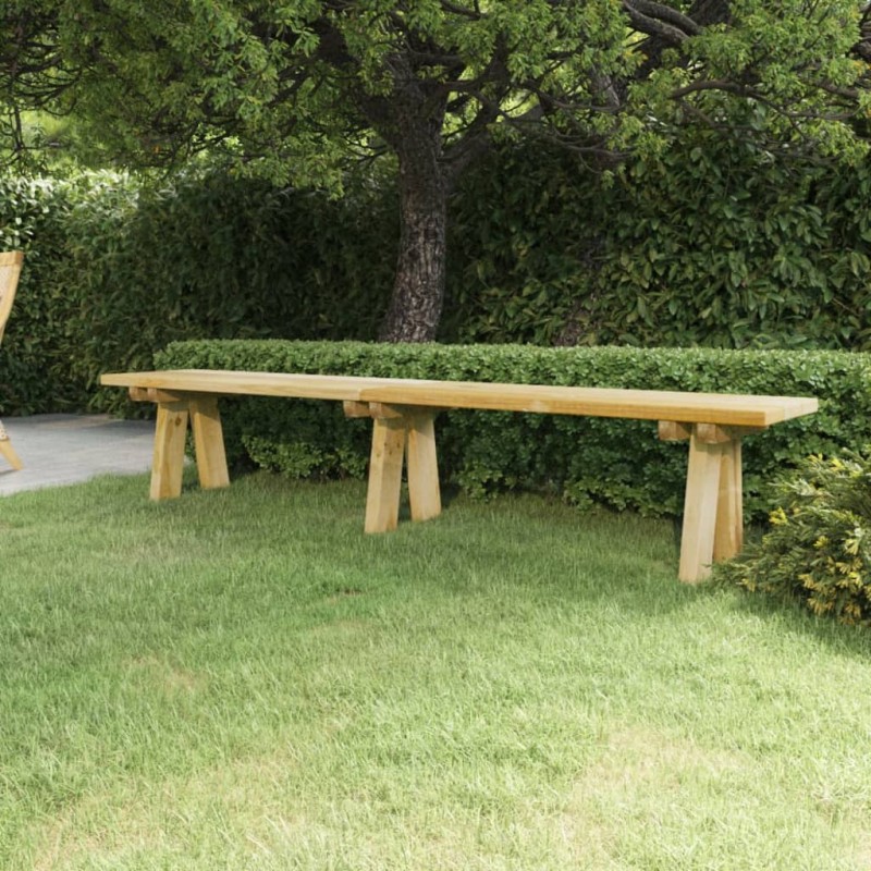 Panchina da Giardino 220 cm in Massello di Pino Impregnato Panchina da Giardino 220 cm in Massello di Pino Impregnato