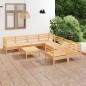 vidaXL Set Salotto da Giardino 9 pz in Legno Massello di Pino vidaXL Set Salotto da Giardino 9 pz in Legno Massello di Pino