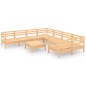vidaXL Set Salotto da Giardino 9 pz in Legno Massello di Pino vidaXL Set Salotto da Giardino 9 pz in Legno Massello di Pino