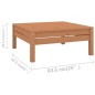 vidaXL Set Salotto da Giardino 9 pz Miele in Legno Massello di Pino