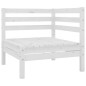 vidaXL Set Salotto da Giardino 9 pz in Legno Massello di Pino Bianco vidaXL Set Salotto da Giardino 9 pz in Legno Massello di Pino Bianco