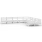 vidaXL Set Salotto da Giardino 10 pz in Legno Massello di Pino Bianco vidaXL Set Salotto da Giardino 10 pz in Legno Massello di Pino Bianco