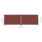 Tenda da Sole Laterale Retrattile Marrone 220x600 cm Tenda da Sole Laterale Retrattile Marrone 220x600 cm