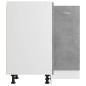 Armadio Angolare Grigio Cemento 75,5x75,5x80,5 cm in Truciolato