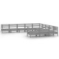 vidaXL Set Salotto da Giardino 11 pz Grigio in Legno Massello di Pino vidaXL Set Salotto da Giardino 11 pz Grigio in Legno Massello di Pino