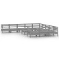 vidaXL Set Salotto da Giardino 12 pz in Legno Massello di Pino Grigio vidaXL Set Salotto da Giardino 12 pz in Legno Massello di Pino Grigio