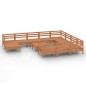vidaXL Set Salotto da Giardino 12 pz Miele in Legno Massello di Pino vidaXL Set Salotto da Giardino 12 pz Miele in Legno Massello di Pino