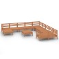 vidaXL Set Salotto da Giardino 12 pz Miele in Legno Massello di Pino