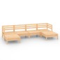 vidaXL Set Salotto da Giardino 6 pz in Legno Massello di Pino vidaXL Set Salotto da Giardino 6 pz in Legno Massello di Pino