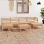 vidaXL Set Salotto da Giardino 7 pz in Legno Massello di Pino vidaXL Set Salotto da Giardino 7 pz in Legno Massello di Pino