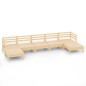vidaXL Set Salotto da Giardino 7 pz in Legno Massello di Pino