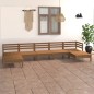 vidaXL Set Salotto da Giardino 7 pz in Legno Massello di Pino Miele vidaXL Set Salotto da Giardino 7 pz in Legno Massello di Pino Miele