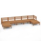 vidaXL Set Salotto da Giardino 7 pz in Legno Massello di Pino Miele vidaXL Set Salotto da Giardino 7 pz in Legno Massello di Pino Miele