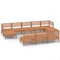 vidaXL Set Salotto da Giardino 10 pz in Legno Massello di Pino Miele vidaXL Set Salotto da Giardino 10 pz in Legno Massello di Pino Miele