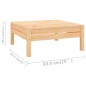vidaXL Set Salotto da Giardino 10 pz in Legno Massello di Pino