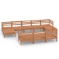 vidaXL Set Salotto da Giardino 10 pz in Legno Massello di Pino Miele vidaXL Set Salotto da Giardino 10 pz in Legno Massello di Pino Miele
