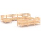 vidaXL Set Salotto da Giardino 11 pz in Legno Massello di Pino