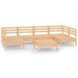 vidaXL Set Salotto da Giardino 7 pz in Legno Massello di Pino vidaXL Set Salotto da Giardino 7 pz in Legno Massello di Pino