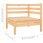 vidaXL Set Salotto da Giardino 8 pz in Legno Massello di Pino