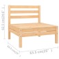 vidaXL Set Salotto da Giardino 8 pz in Legno Massello di Pino