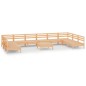 vidaXL Set Salotto da Giardino 11 pz in Legno Massello di Pino vidaXL Set Salotto da Giardino 11 pz in Legno Massello di Pino