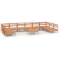 vidaXL Set Salotto da Giardino 11 pz in Legno Massello di Pino Miele