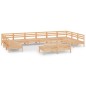 vidaXL Set Salotto da Giardino 12 pz in Legno Massello di Pino vidaXL Set Salotto da Giardino 12 pz in Legno Massello di Pino