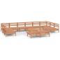vidaXL Set Salotto da Giardino 13 pz in Legno Massello di Pino ambra vidaXL Set Salotto da Giardino 13 pz in Legno Massello di Pino ambra