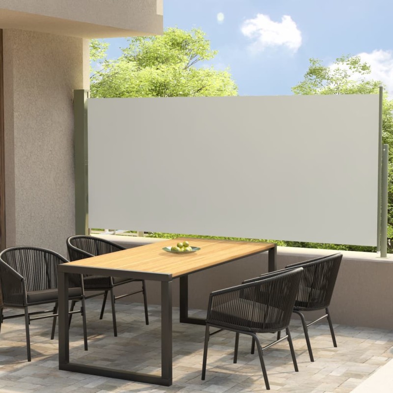 Tenda Laterale Retrattile per Patio 140x300 cm Crema Tenda Laterale Retrattile per Patio 140x300 cm Crema