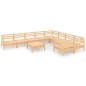 vidaXL Set Salotto da Giardino 10 pz in Legno Massello di Pino vidaXL Set Salotto da Giardino 10 pz in Legno Massello di Pino