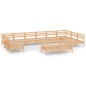 vidaXL Set Salotto da Giardino 12 pz in Legno Massello di Pino vidaXL Set Salotto da Giardino 12 pz in Legno Massello di Pino