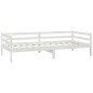 vidaXL Divano Letto con Materasso 90x200 cm Bianco in Legno di Pino vidaXL Divano Letto con Materasso 90x200 cm Bianco in Legno di Pino