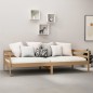vidaXL Divano Letto con Materasso 90x200 cm ambra in Legno di Pino vidaXL Divano Letto con Materasso 90x200 cm ambra in Legno di Pino