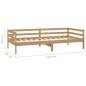vidaXL Divano Letto con Materasso 90x200 cm ambra in Legno di Pino vidaXL Divano Letto con Materasso 90x200 cm ambra in Legno di Pino