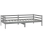 vidaXL Divano Letto con Materasso 90x200 cm Grigio in Legno di Pino vidaXL Divano Letto con Materasso 90x200 cm Grigio in Legno di Pino
