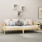 vidaXL Divano Letto con Materasso 90x200 cm Legno Massello di Pino vidaXL Divano Letto con Materasso 90x200 cm Legno Massello di Pino