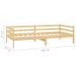 vidaXL Divano Letto con Materasso 90x200 cm Legno Massello di Pino vidaXL Divano Letto con Materasso 90x200 cm Legno Massello di Pino