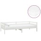 vidaXL Divano Letto con Materasso 90x200 cm Bianco in Legno di Pino vidaXL Divano Letto con Materasso 90x200 cm Bianco in Legno di Pino