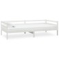 vidaXL Divano Letto con Materasso 90x200 cm Bianco in Legno di Pino vidaXL Divano Letto con Materasso 90x200 cm Bianco in Legno di Pino