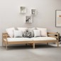 vidaXL Divano Letto con Materasso 90x200 cm ambra in Legno di Pino vidaXL Divano Letto con Materasso 90x200 cm ambra in Legno di Pino