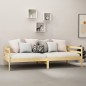 vidaXL Divano Letto con Materasso 90x200 cm Legno Massello di Pino