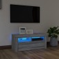 Mobile Porta TV con Luci LED Grigio Sonoma 90x35x40 cm Mobile Porta TV con Luci LED Grigio Sonoma 90x35x40 cm