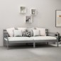vidaXL Divano Letto con Materasso 90x200 cm Grigio in Legno di Pino vidaXL Divano Letto con Materasso 90x200 cm Grigio in Legno di Pino